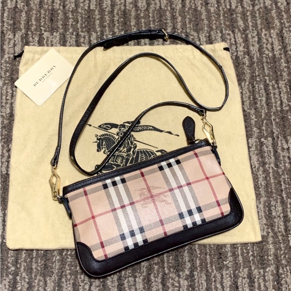 Burberry Beige and Black Crossbody Bag
